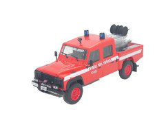 VIGILI DEL FUOCO POMPIER FIRE Land Rover Defender 130 con modulo anticendio 1/43