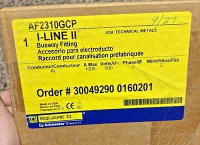 SQUARE D Busway Fitting AF2310GCP