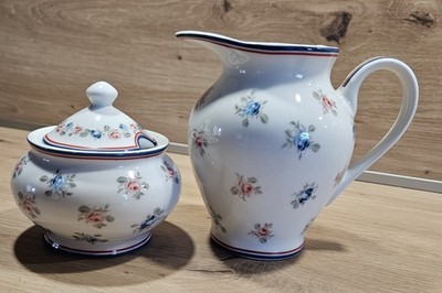 greengate Milchkännchen Creamer Zuckertopf mit Deckel  hailey white