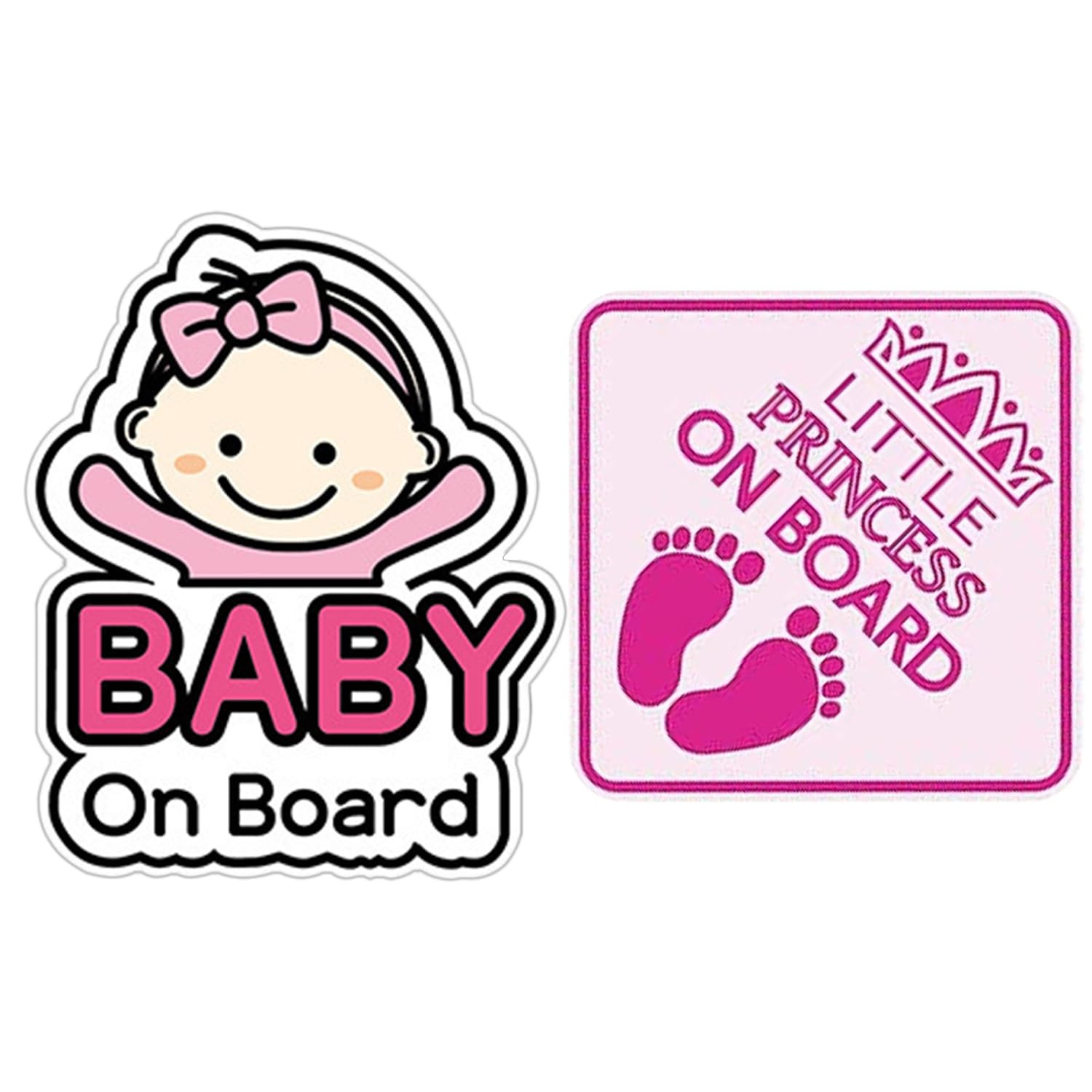 2 adesivi di avvertimento per auto, accessori per auto, cartelli di (K6n)