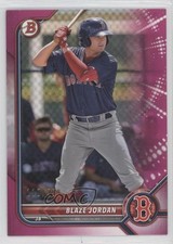 2022 Bowman Prospects Fuchsia Border 110/299 Blaze Jordan #BP-58 0nr3