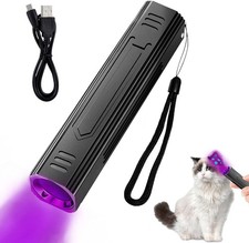 Portable 365nm UV Black Light Torch for Cats and Dogs Feline Ringworm Detector