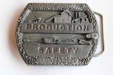 VINTAGE COAL MINERS SAFETY AWARD BELT BUCKLE FLORENCE MINING Co NEW FLORENCE PA.