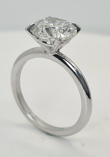 4.00 Ct E VS2 Round Solitaire 14k Lab Grown Diamond Ring IGI Certified - Picture 2 of 8