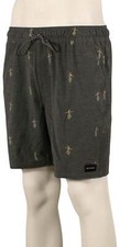 Rip Curl Hula Breach Volley Shorts - Washed Black - New