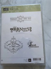 Stampin' UP VINTAGE VERSES Thanks Just Because Perfect as You
