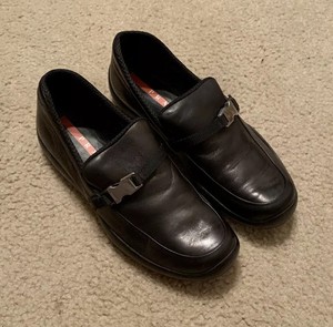 prada buckle shoes