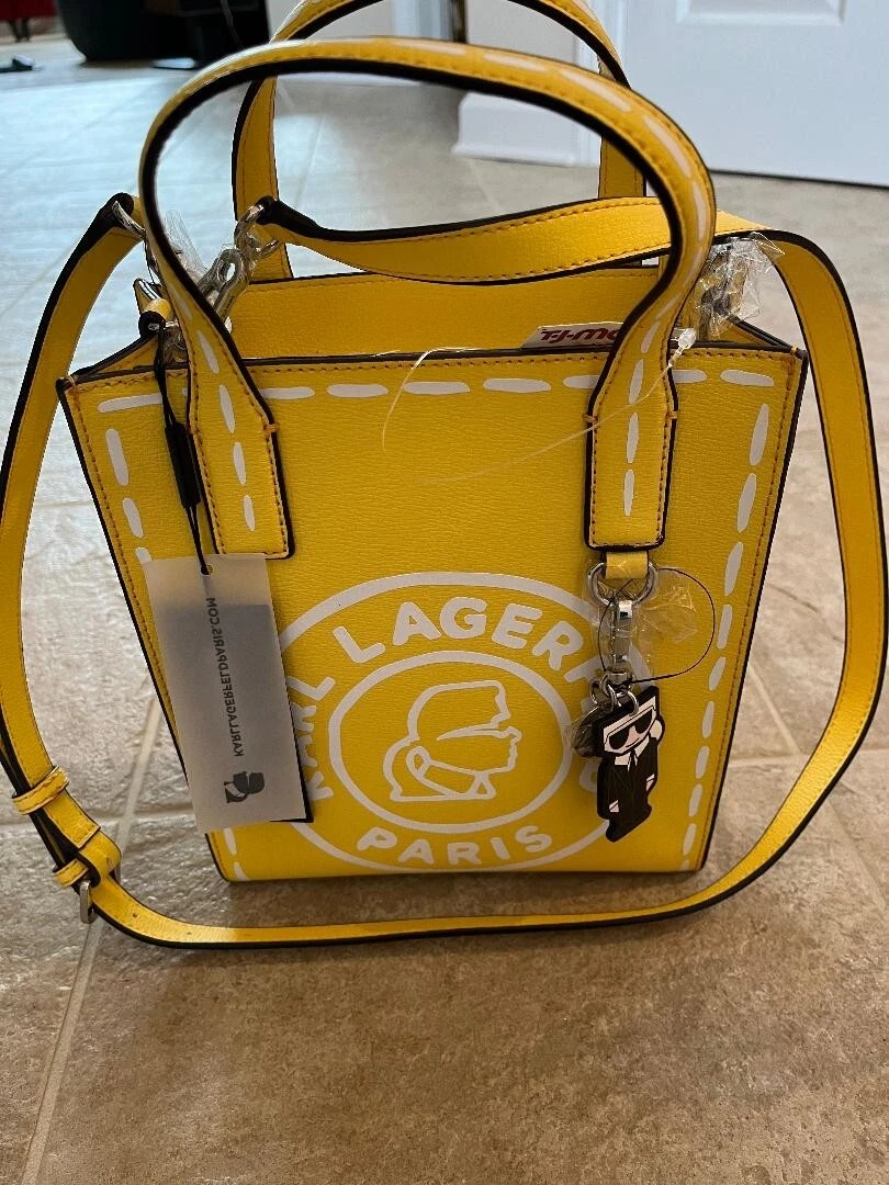 Karl lagerfeld yellow bag clearance