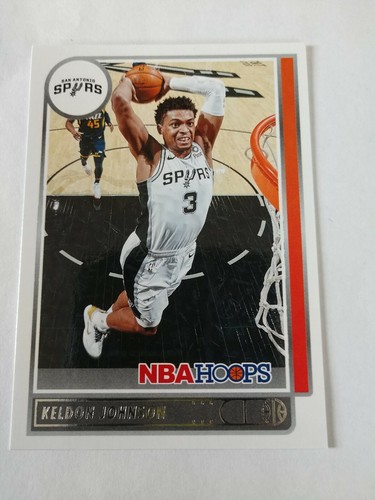 2021-22 Panini NBA Hoops Keldon Johnson #34 San Antonio Spurs