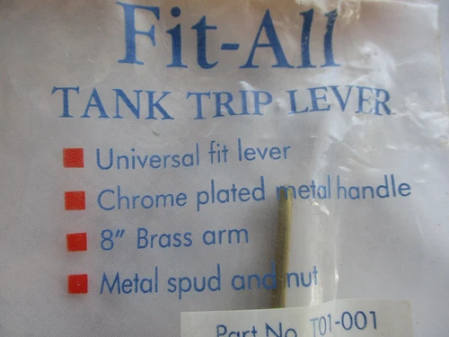 T01-001 KOHLER Replacement Tank Trip Lever w BRASS ARM PLUM BEST Chrome Handle - Picture 4 of 7