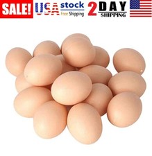 20 Dummy Faux Fake Chicken Eggs Get hens to Lay Eggs Poultry Mannequin Nest Eggs
