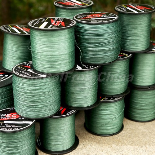 300M/500M/1000M Green 8 Strands PE Dyneema Braid Fishing Line 12LB