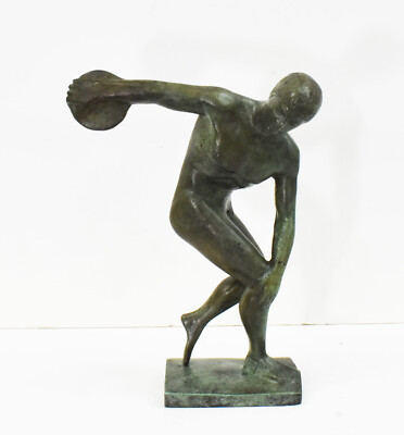 Discobolus von Myron reine Bronzestatue - Diskuswerfer Athlet - Olympische Spiele