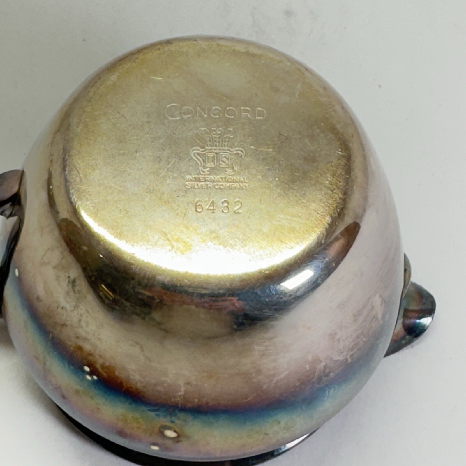 RARE Engraved International Silver Concord Creamer Sugar Set w Tray Class of 69