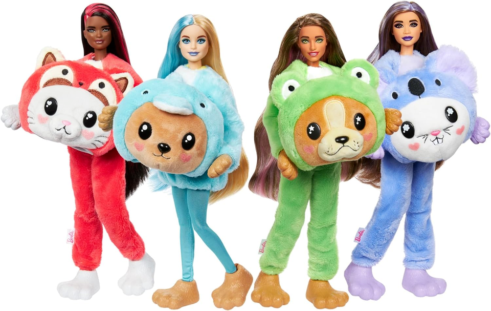 Barbie Cutie Reveal Puppe Mit Teddy-Kostüm – 10 Überraschungen, Farbwechsel-Effekt, Für Kinder Ab 3