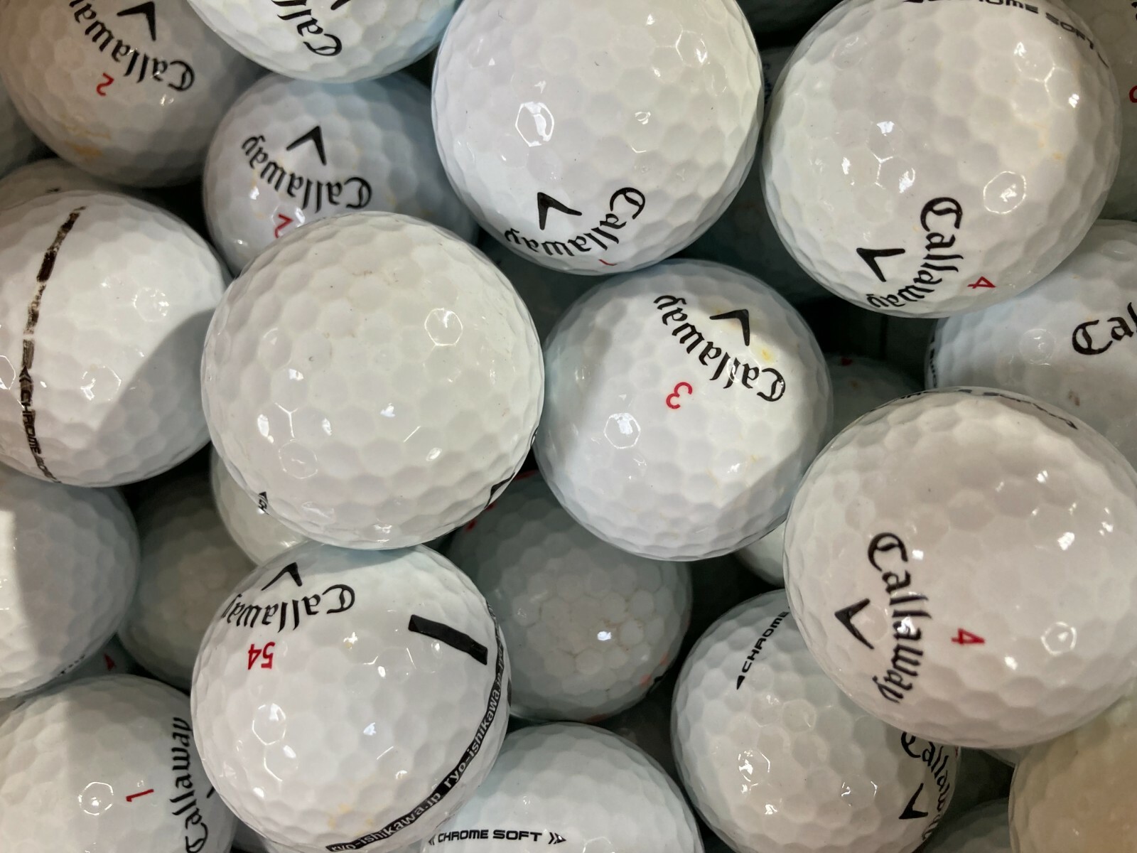 CALLAWAY CHROME SOFT CHROME SOFT X CHROME SOFT XLS LAKE GOLF BALLS FREE