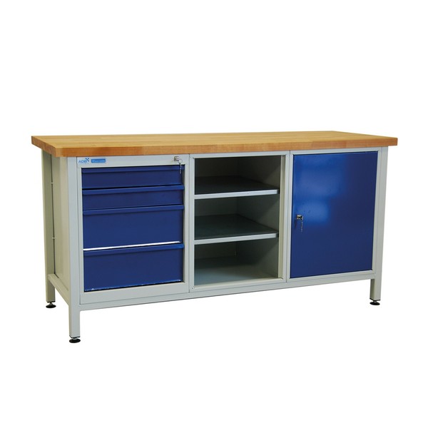 Adb Werkbank Werktisch Werkstatt Arbeitstisch Werkzeugtisch 1700X600X840 Mm-image