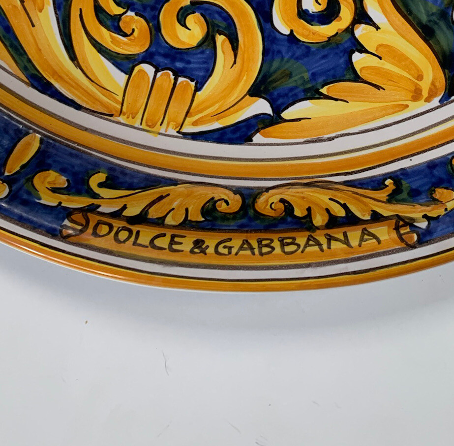 DOLCE&GABBANA 灰皿 Dolce & Gabbana Charger Plate 14” Sun Sunburst ￼ Decorative