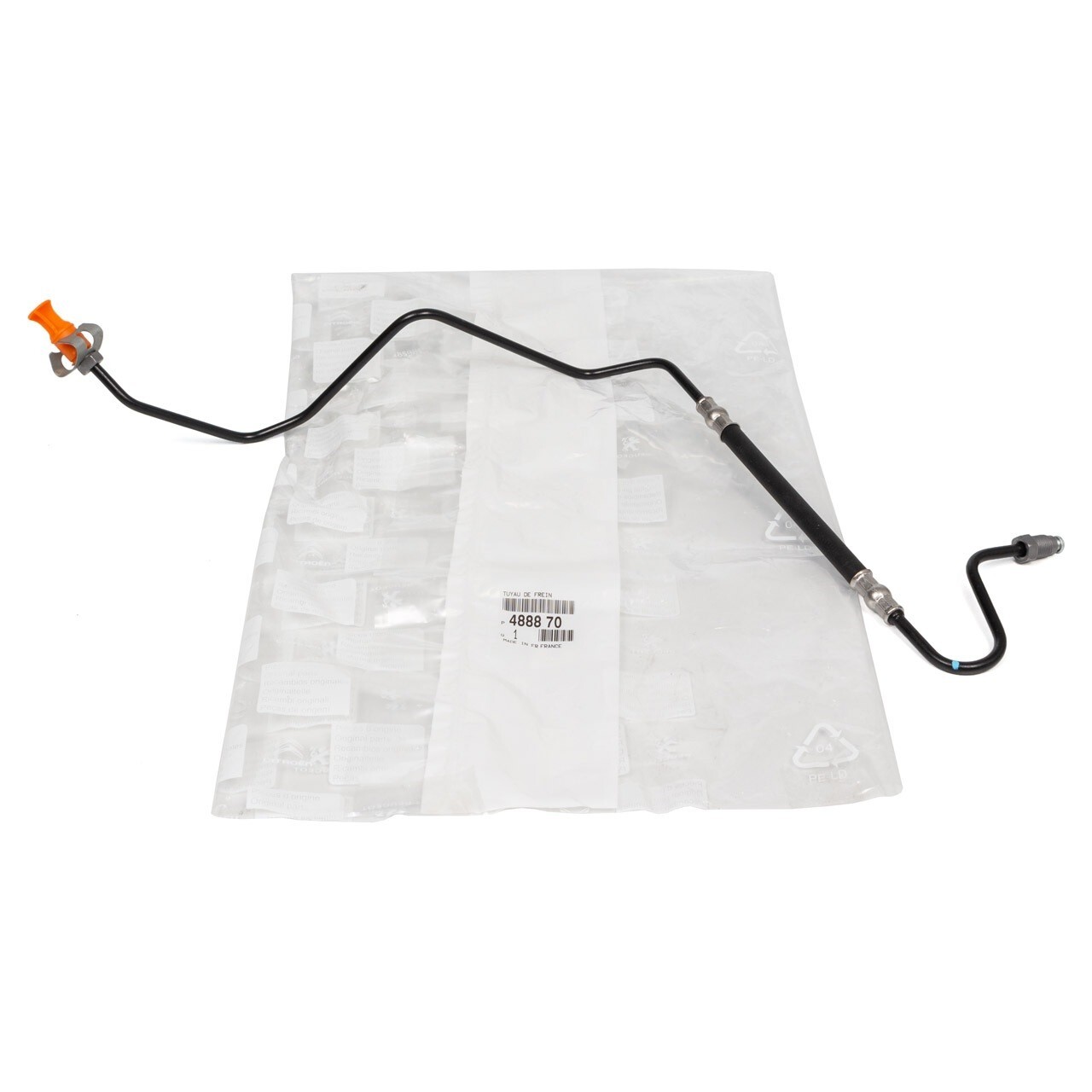 Tuyau de frein arriere droite d'origine 4888.70 pour reparation liaison hydraulique 207