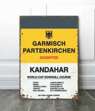 Vintage Style Garmisch Skiing Sign