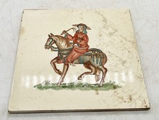 VINTAGE ANTIQUE PILKINGTON WALL TILE WIFE OF BATH DESIGN