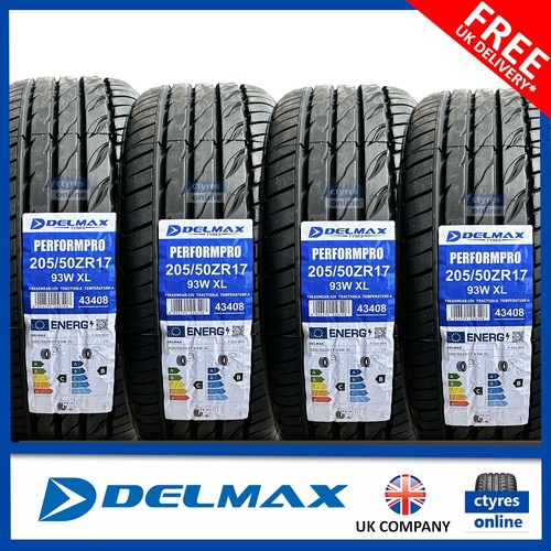 4X New 205 50 17 DELMAX PERFORM 93W XL 2055017 205/50R17 *C/B RATED* (4 ...
