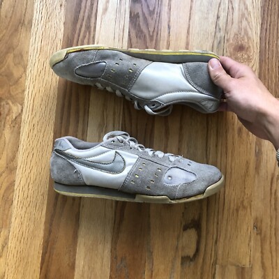 Men's Vintage 80's 1987 Nike Gray Yellow Suede Low Top 3M Cycle