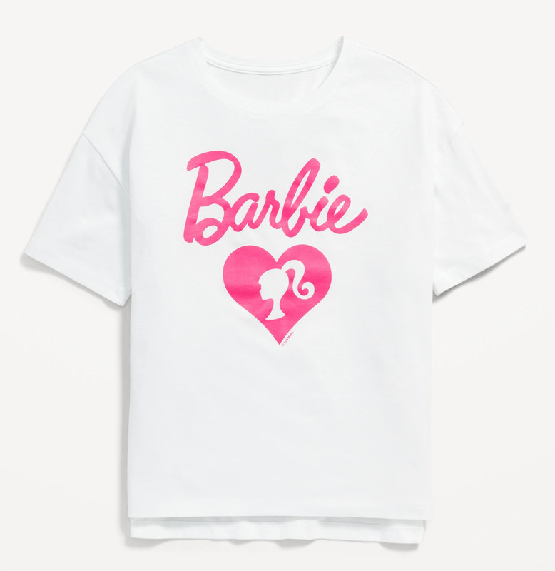Old Navy - Girls BARBIE Graphic Tunic T-shirt - New - Small (6-7)