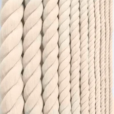 GOLBERG Premium 100% Natural Twisted Cotton Rope - Choose from Many Sizes