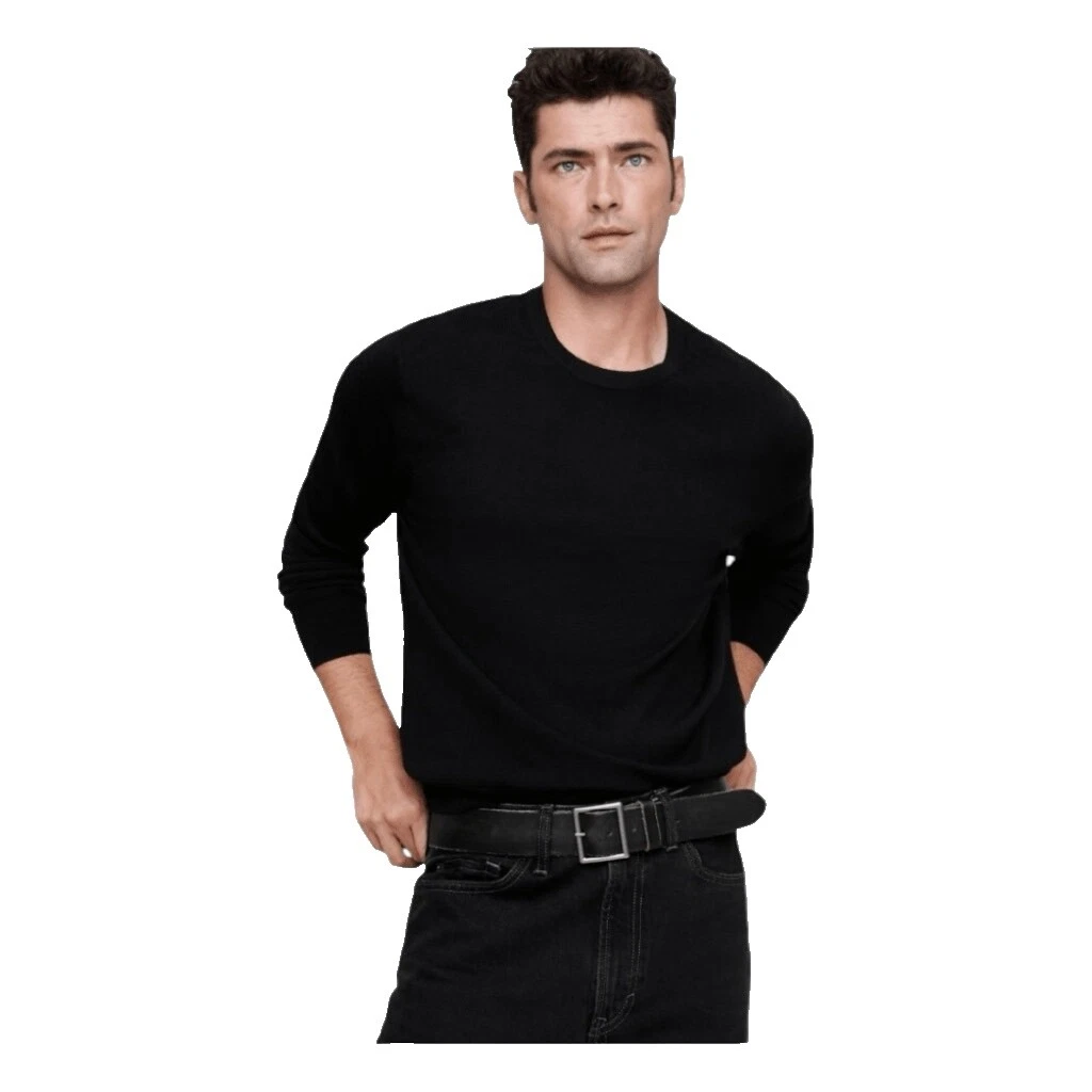 Suéteres Negro de Lana Banana Republic para hombres