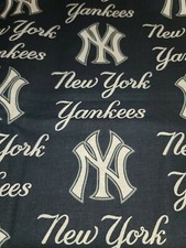 New York Yankees Baseball MLB Cotton Fabric-Ready To Ship 1/2 yard