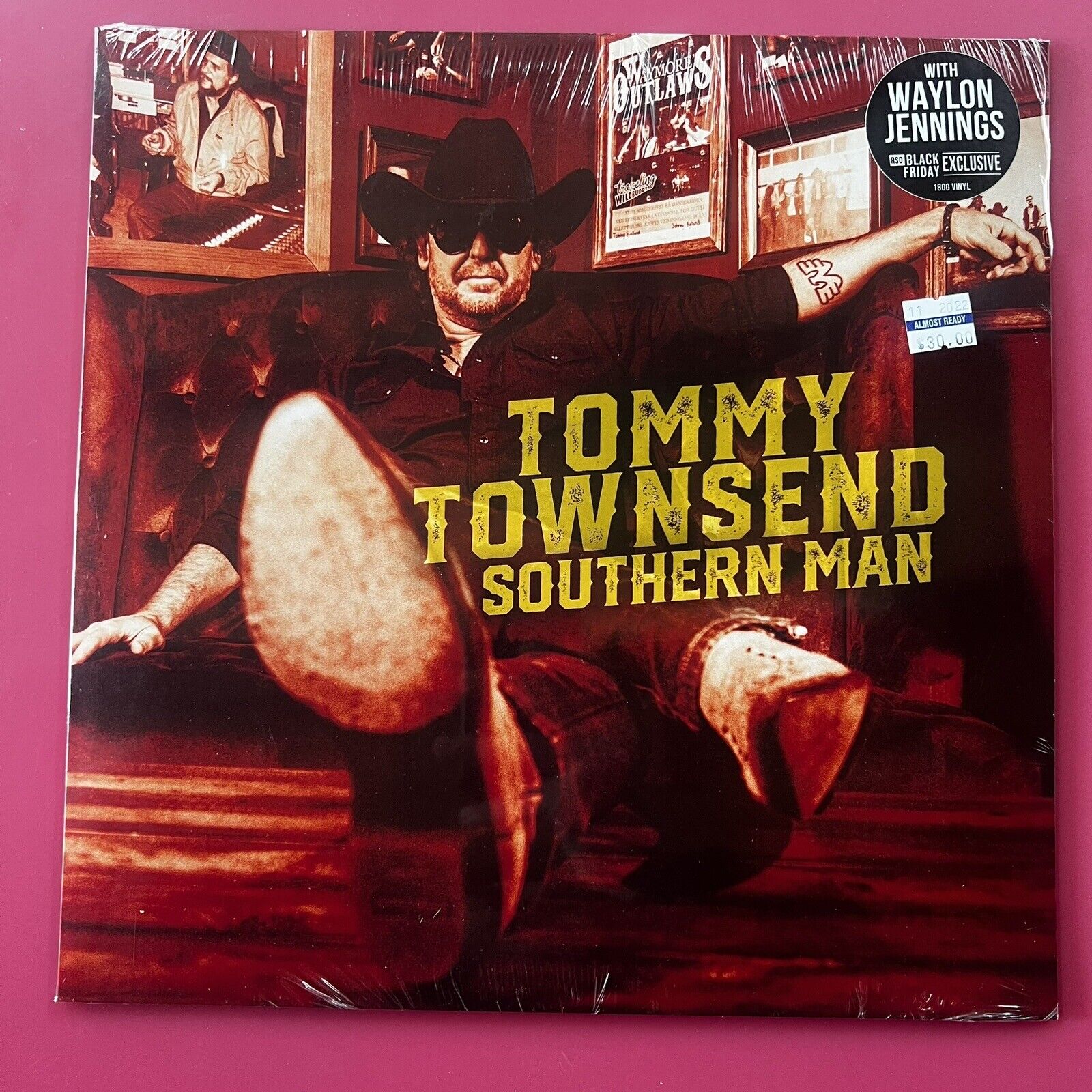Tommy Townsend - Southern Man LP Sealed Vinyl Waylon Jennings 12” US RSD Country