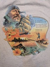 Jimmy Buffett 1993 Caribbean Soul Sport Grey Shirt Fan Gift S-4XL