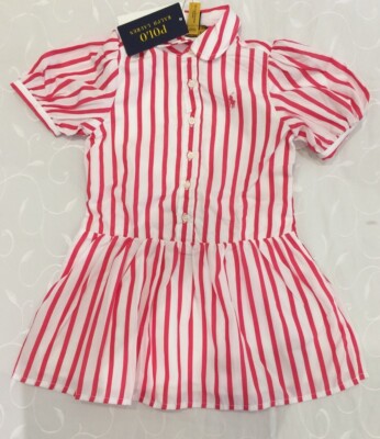 Ralph Lauren Baby Mädchen 100% Baumwolle Kleid (Größe 24 Monate)