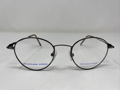 First Choice Eyewear Regan C3 48-20-135 Silver Full Rim Eyeglasses Frame RN58