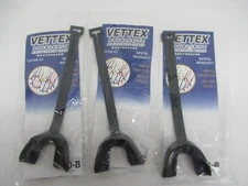 3x Vettex Double bite Adjustable Strap Mouth guard Custom Fit Black