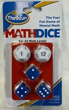 New Sealed Math Dice Game Think Fun Mental Health