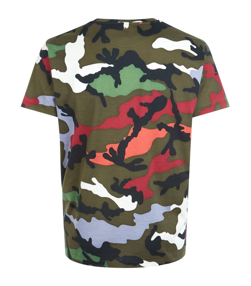 Authentic VALENTINO CAMOUFLAGE Rockstud T Shirt Taglia Large Multi Authentic VALENTINO CAMOUFLAGE Rockstud T Shirt Taglia Large Multi