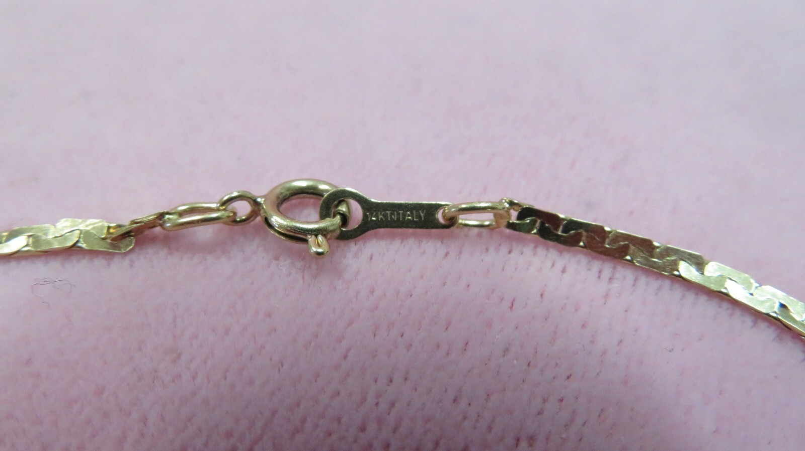 Vtg 7 1/8" 14k Solid Y. Gold Flat C Link Chain Bracelet 2.37 G (93) eBay