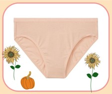 XXL Nude Beige Stretch Cotton Waist Victorias Secret High Leg Waist Brief Pantie