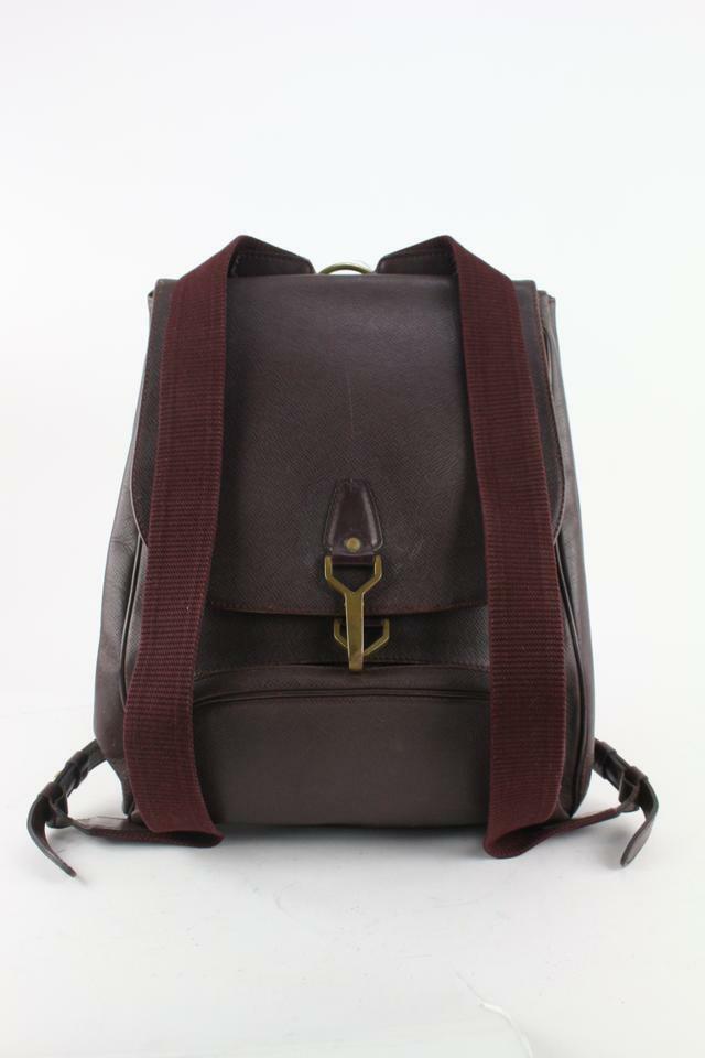 LOUIS VUITTON バッグパック Louis Vuitton Burgundy Taiga Leather Cassiar Backpack 12lv1101 | eBay
