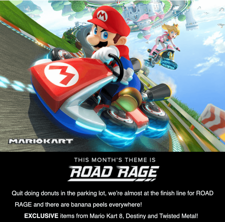 Loot Crate Gaming Road Rage May | Mario, Rocket League, Twisted