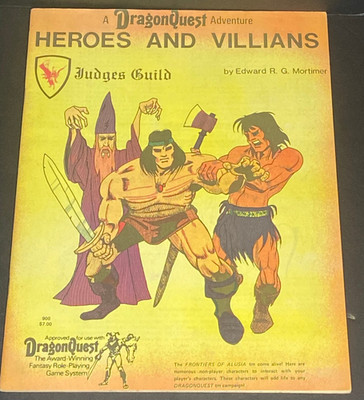 A DragonQuest Adventure - Heroes and Villains - Judges Guild - SPI - 1982 - VG