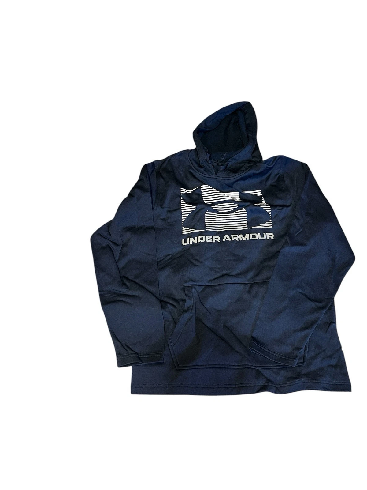 Under Armour Men's Loose Hooded Pullover Blue Sz. M