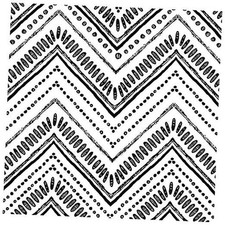 Black and White Wallpaper Boho Geometric Self S: 17.7in x 9.8ft Black/White