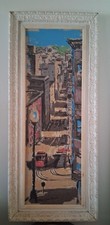 MCM Thomas Lloyd Ramsier San Francisco Jones Street Serigraph Embellished Print