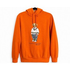 Polo Ralph Lauren Polo Bear Fleece Hoodie Unisex SP Orange Heritage Bear Preppy