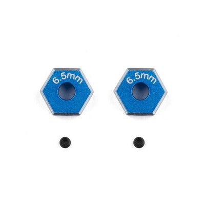 Team Associated DC10 FT Aluminum Wheel Hexes - 6.5mm / AE72257