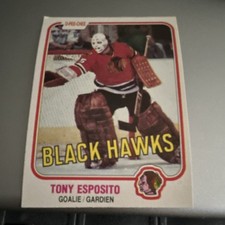 O-Pee-Chee 1981-82 Tony Esposito #54 Chicago Blackhawks Base Set Card