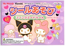 DAISO My Melody Kuromi sticker play set made in Japan NEW